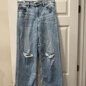 Distressed Light Blue Jeans